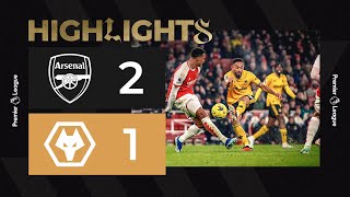 Superb Cunha goal in battling defeat  Arsenal 21 Wolves  Highlights [upl. by Culberson623]