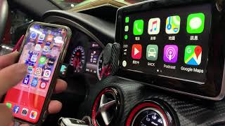 賓士 NTG 45 原車螢幕升級 CARPLAY W212 W176 W 117 W156 CLA GLA A C [upl. by Enahpets]