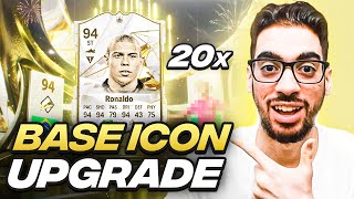 20x BASE ICON UPGRADE SBC PACKS EAFC 24 Ultimate Team [upl. by Nomit]