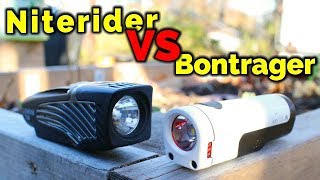 Comparison Niterider Lumina VS Bontrager Ion Front Bike Lights [upl. by Rosemare645]