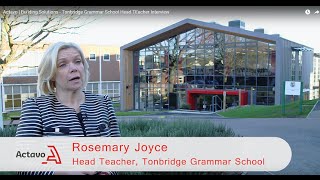 Actavo  Building Solutions  Tonbridge Grammar School Head TEacher Interview [upl. by Nnainot]