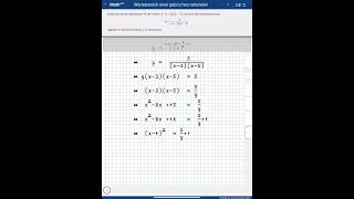 Wertebereich einer gebrochen rationalen Funktion in MathWeb [upl. by Stochmal]