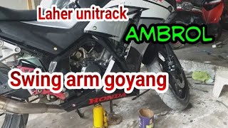 cara ganti laher unitrack cbr 150 [upl. by Ahsain422]