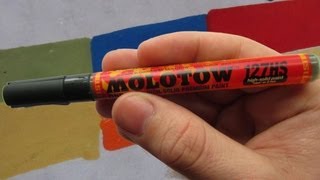 Molotow 127 HS One4All Paint Marker Review [upl. by Olonam]