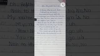 Meghan Trainor🙏👌👍NO lyrics paper lyrics english songssongshorts [upl. by Oliva358]