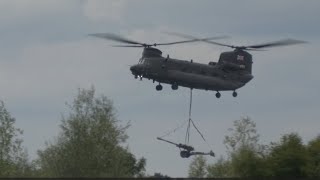 RIAT 2024 Wokka time the CH47 Chinook role demo [upl. by Imefulo156]