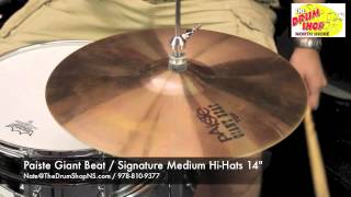 Paiste Giant Beat  Signature Medium HiHats 14quot  The Drum Shop North Shore [upl. by Able]