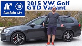 2015 Volkswagen Golf GTD Variant  Kaufberatung Test Review [upl. by Viddah]