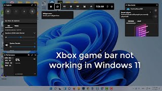 How to Fix Windows 11 Xbox Game Bar Not Recording Problems [upl. by Ayrad]