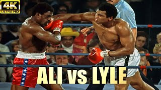 Muhammad Ali vs Ron Lyle  KNOCKOUT Legendary Boxing Fight  4K Ultra HD [upl. by Finnigan]