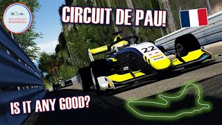 The Best French Street Circuit  Circuit de Pau  Assetto Corsa [upl. by Florette]