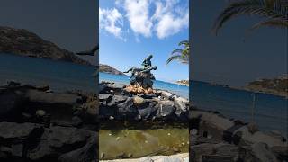 MERMAID MONUMENT  KINI  SYROS aegean syros cyclades hellas [upl. by Alleda]