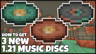 How To Get The 3 NEW 121 MUSIC DISCS In MINECRAFT [upl. by Stutman]