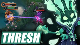 WILD RIFT THRESH SUPPORT CARRY IN SEASON 13 BUILD amp RUNES [upl. by Mlehliw]