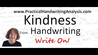 How to Identify Kindness from Handwriting Analysis Graphology [upl. by Nollaf]