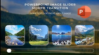 💥PowerPoint Easy Image Slider 1️⃣ Tutorial  Morph Transition  Template 💥 [upl. by Aniale]