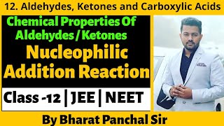 Aldehydes ketones and carboxylic acid 09  Nucleophilic addition reaction of aldehydes and ketones [upl. by Nichole948]