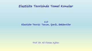 ELASTİSİTE 10 ELASTİSİTE TEORİSİ TANIM İÇERİK BEKLENTİLER [upl. by Publea]