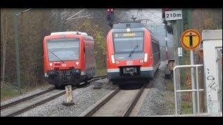 Kirchheim TeckÖtlingen  SBahn Stuttgart mit ET 430  RegioShuttle Teckbahn [upl. by Aikat]