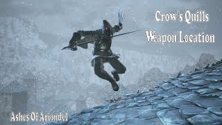 Dark Souls 3  Crow Quills Weapon Location  Moveset  Ashes Of Ariandel [upl. by Abrahams]