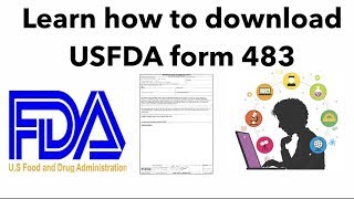 Learn how to download form 483 from USFDA website [upl. by Baptiste]