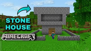 I MADE A HOUSE WITH COBBLESTONE  MINECRAFT SURVIVAL GAMEPLAY [upl. by Anneehs291]