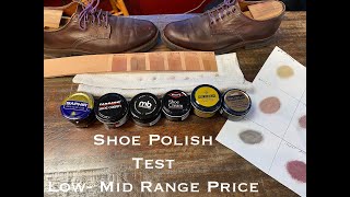 Shoe Polish Test Creams ranging low mid range pricing [upl. by Pan]