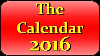 The Complete Calendar 2016 [upl. by Schroer454]