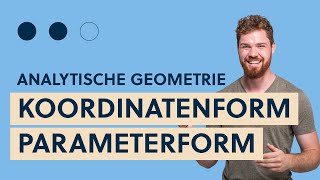 Ebene von Koordinatenform auf Parameterform bringen Analytische Geometrie [upl. by Arahat790]