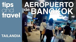 Llegando a Bangkok Tailandia Aeropuerto de Bankgok Contratando Taxi [upl. by Thomasa38]