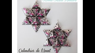 DIY Calendrier de lAvent facile et étoilé  tutoriel [upl. by Ahtimat]