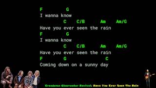 Creedence Clearwater Revival  Have You Ever Seen The Rain  Lyrics Chords Vocals [upl. by Lida]