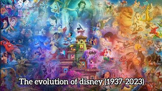 The evolution of Disney 19372023 [upl. by Sire]