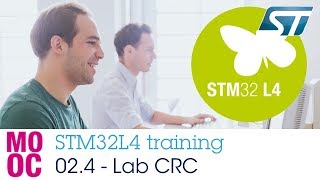 STM32L4 training 024 System and memories  Handson CRC unit [upl. by Retrak395]