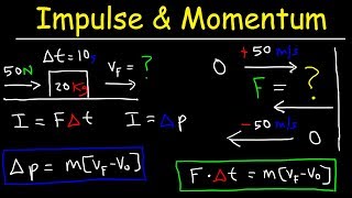 Impulse Momentum Theorem Physics Problems  Average Force amp Contact Time [upl. by Adnole770]