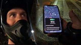 Delivering Uber Eats to drunk people  After hours in NYC [upl. by Ertha]