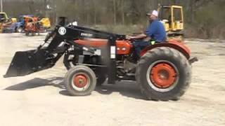 Massey Ferguson 135 Utility Tractor with Like New Bush Hog Loader [upl. by Norre]