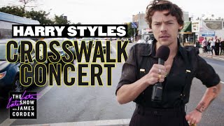 Harry Styles Performs a Crosswalk Concert [upl. by Bea]