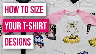 👕How To Size Your Tshirt Designs [upl. by Eibbor]