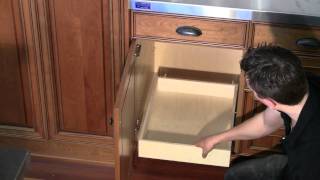 Install roll out shelf to base cabinet deck [upl. by Egroej]