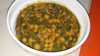 বুটের ডাল দিয়ে পালংশাক রান্না।Booter Dal recipe [upl. by Lewie]