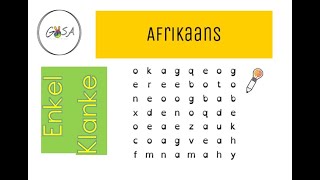 Afrikaans Enkelklanke [upl. by Ibrek]