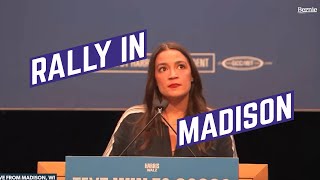 AOC Rallies in Madison WI  FULL SPEECH [upl. by Blase35]