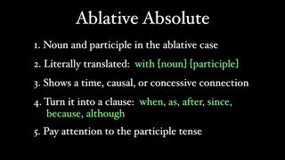 Ablative Absolutes [upl. by Nitnert]