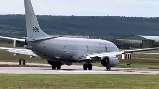 RAF Lossiemouth Norwegian P8 Departure [upl. by Mayram]