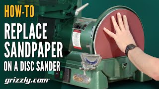 How to Replace Sandpaper on a Disc Sander [upl. by Notned]