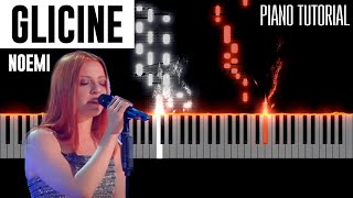 Glicine  Noemi  Piano Tutorial  Spartito  Sanremo 2021 [upl. by Aihpos]