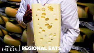 How Swiss Emmentaler Cheese Is Made  Regional Eats [upl. by Strickman921]