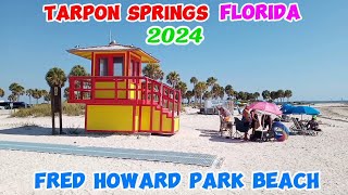 TARPON SPRINGS FLORIDA Fred Howard Park Beach [upl. by Eladal]