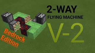 Minecraft Bedrock Edition 2way flying machine [upl. by Ailecra]